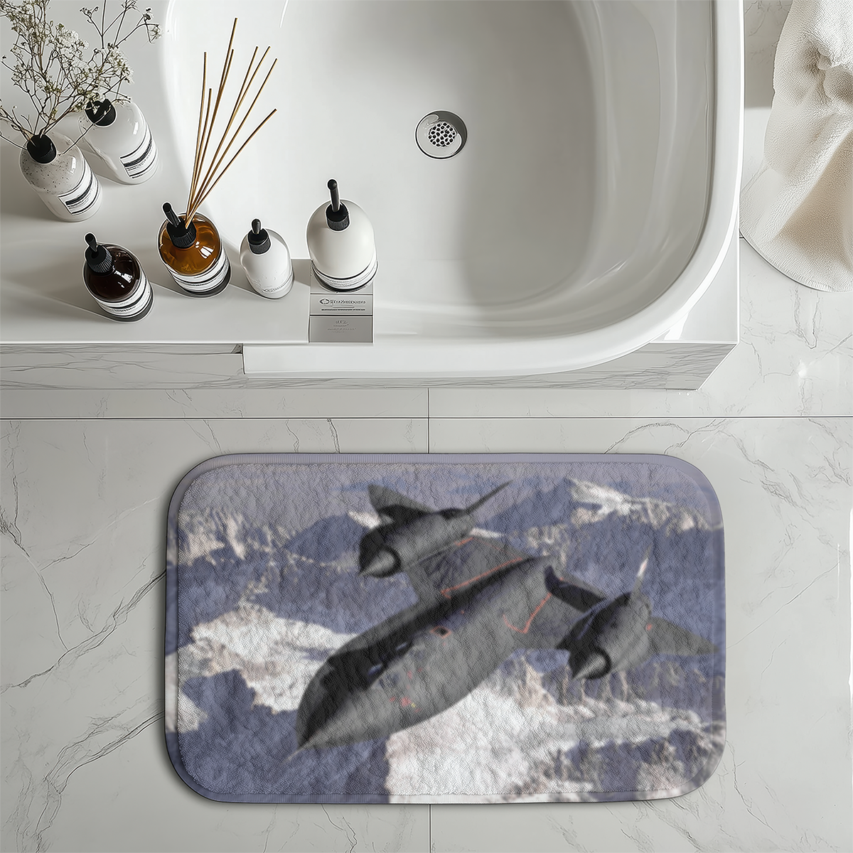 Supersonic Fighter Designed Bath Mats