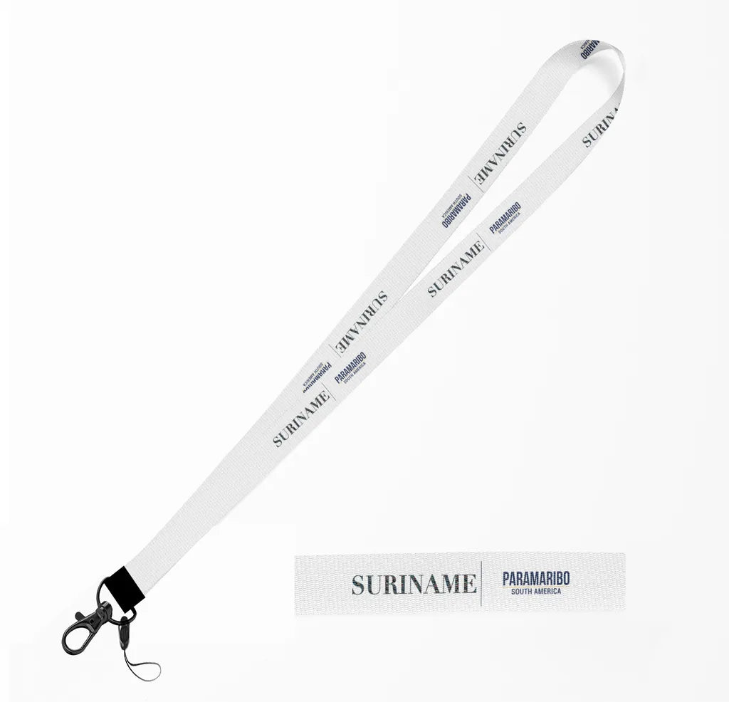 Suriname Country Series lanyard - white