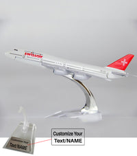 Thumbnail for Swissair Boeing 747 Airplane Model (16CM)