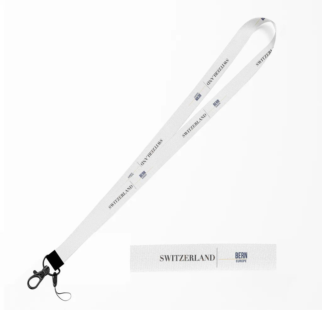 Switzerland Country Series lanyard - white