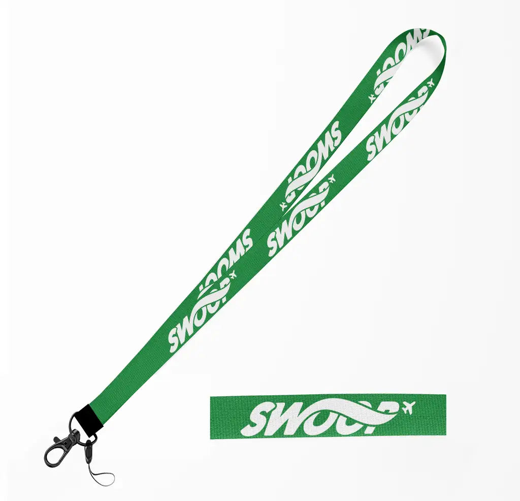 Swoop Airlines lanyard - green