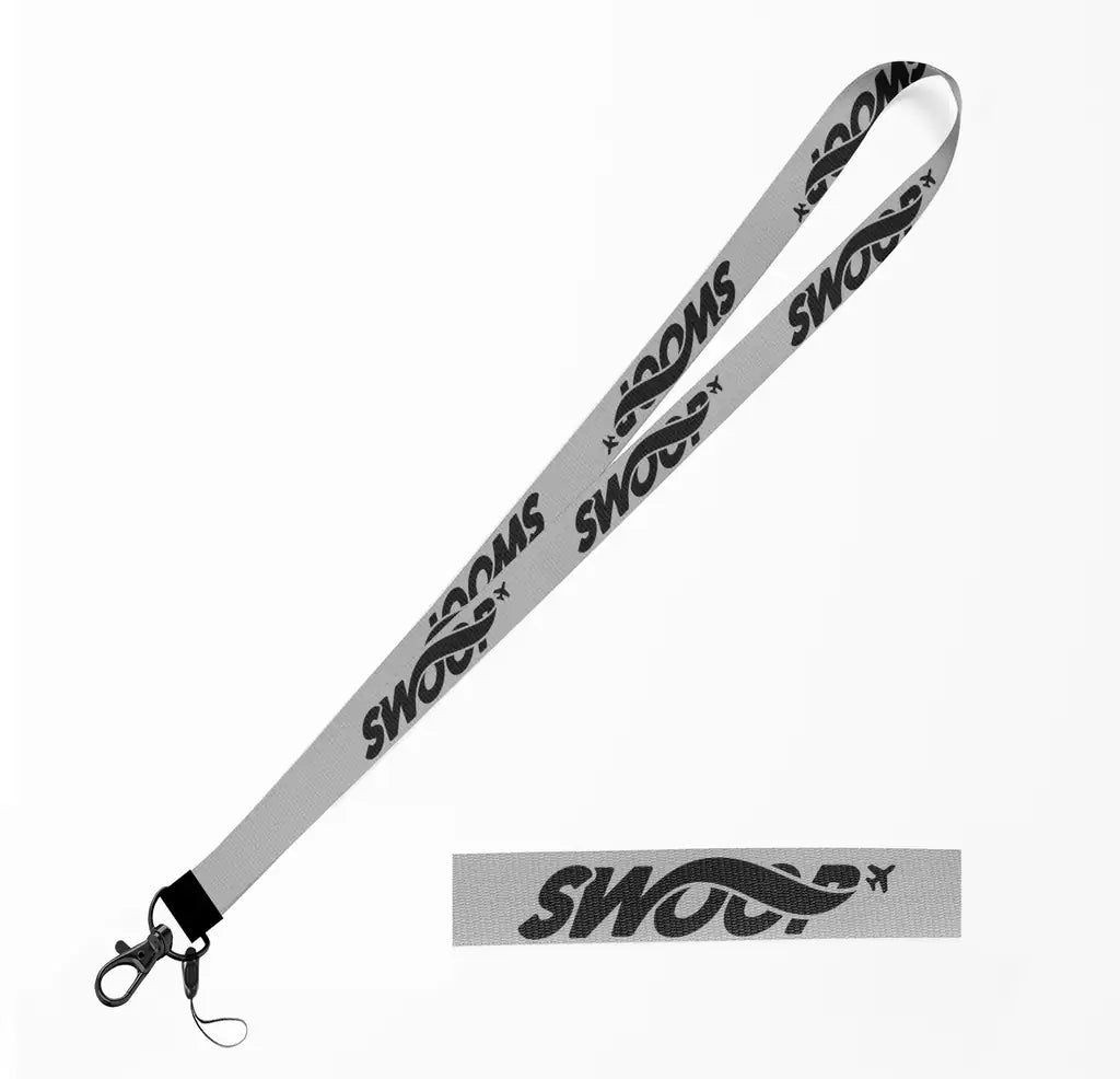 Swoop Airlines lanyard - light gray