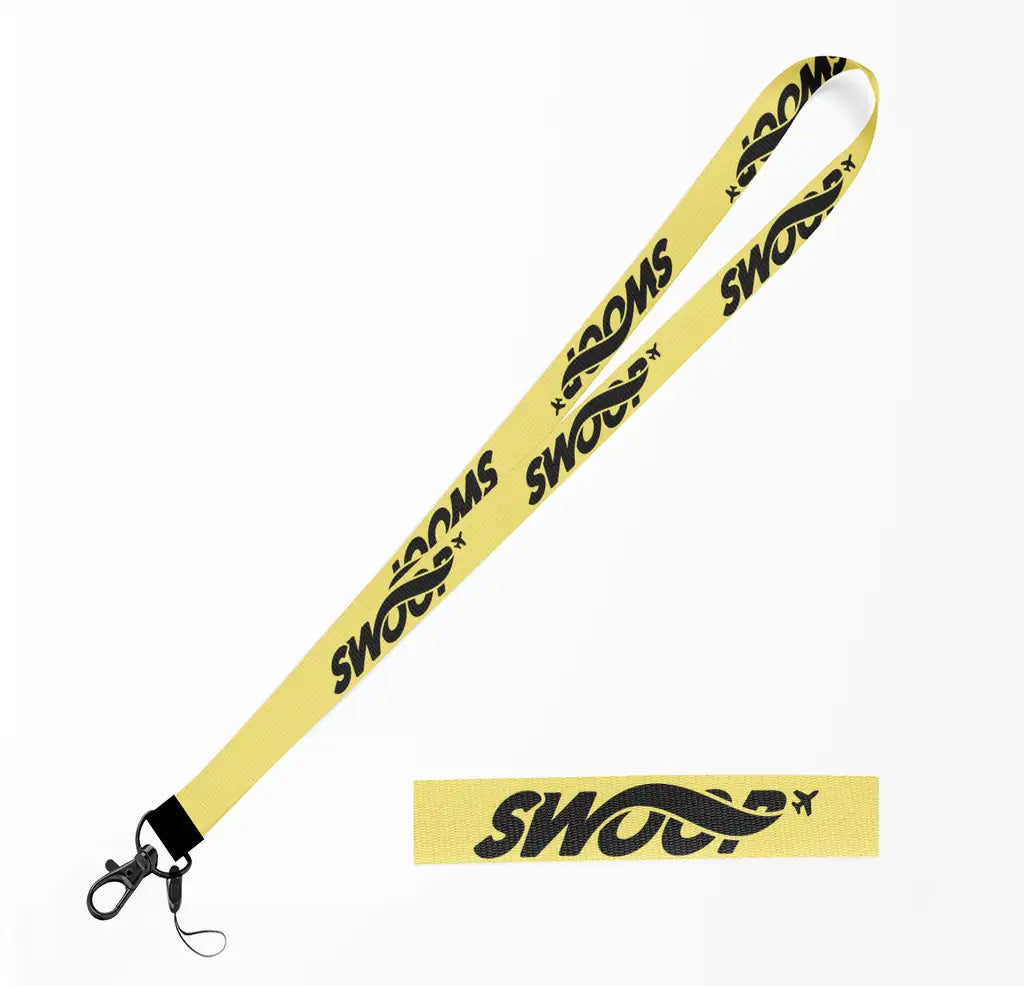 Swoop Airlines lanyard - yellow