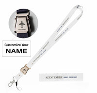 Thumbnail for Szentendre City Series seat belt lanyard - white with name