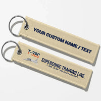 Thumbnail for T-38C Talon Aviator Key Chains - Beige - Personalized