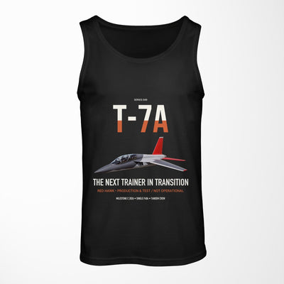 T-7A Red Hawk design on black tank top