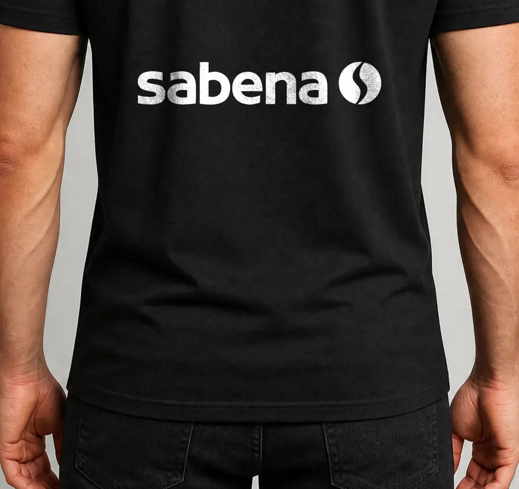 Sabena design on black t-shirt — cover