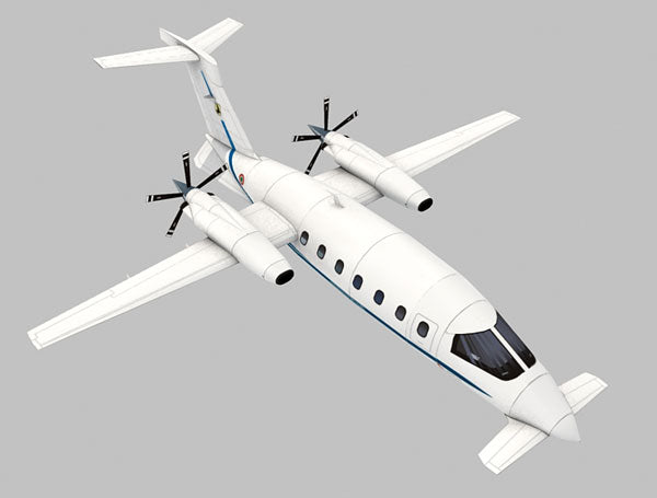 Piaggio Afandi P180 Private Aircraft Papercraft 3D Paper Model Stereo Handmade Drawings