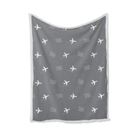 Thumbnail for Tobago A.N.R. Robinson International Airport (TAB) Bedding Sets & Blankets - Blanket - Pattern - Gray