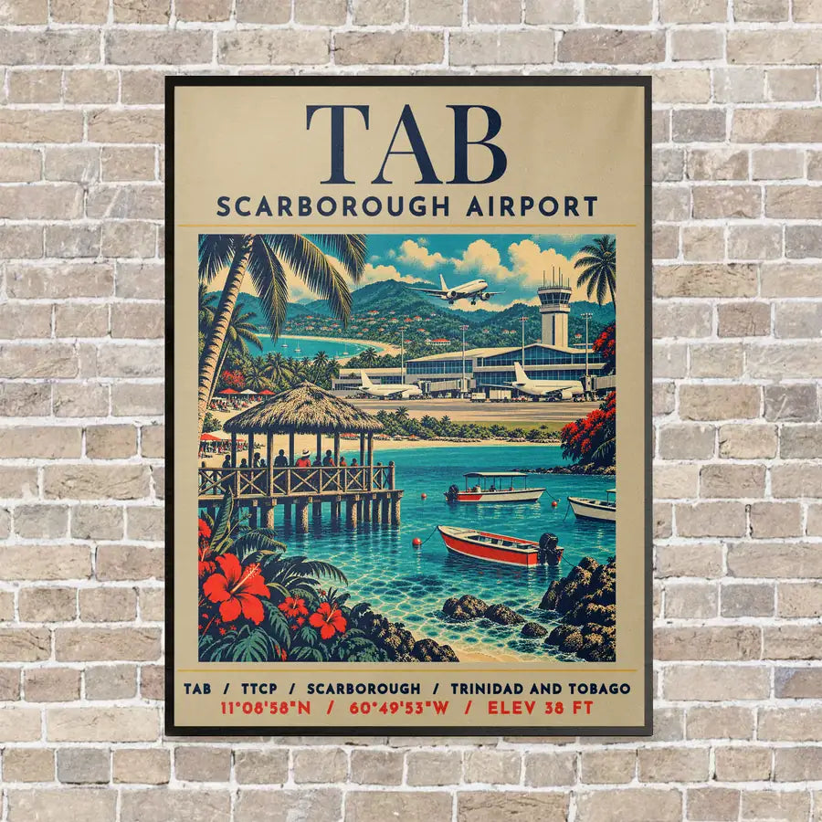 TAB - Poster - Canvas Framed - Beige