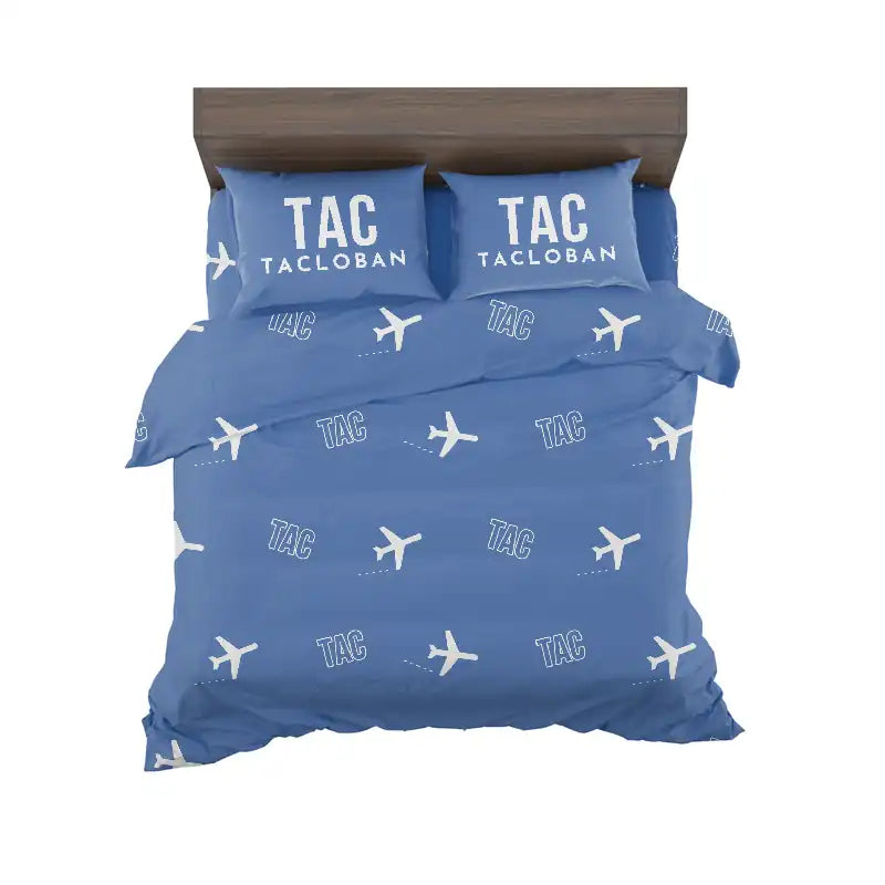 Daniel Z. Romualdez Airport (TAC) Bedding Sets & Blankets - Bedding Set - Pattern - Blue