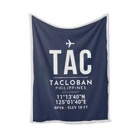 Thumbnail for Daniel Z. Romualdez Airport (TAC) Bedding Sets & Blankets - Blanket - ID Tag - Navy Blue
