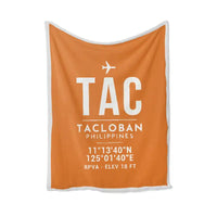 Thumbnail for Daniel Z. Romualdez Airport (TAC) Bedding Sets & Blankets - Blanket - ID Tag - Orange