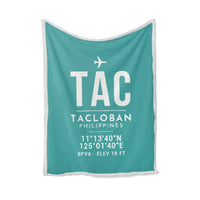 Thumbnail for Daniel Z. Romualdez Airport (TAC) Bedding Sets & Blankets - Blanket - ID Tag - Turquoise