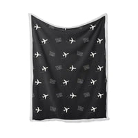 Thumbnail for Daniel Z. Romualdez Airport (TAC) Bedding Sets & Blankets - Blanket - Pattern - Black