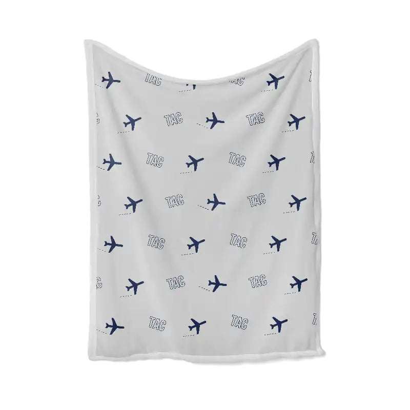 Daniel Z. Romualdez Airport (TAC) Bedding Sets & Blankets - Blanket - Pattern - Light Gray