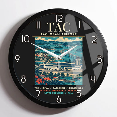 TAC - Poster - Wall Clock Framed - Black