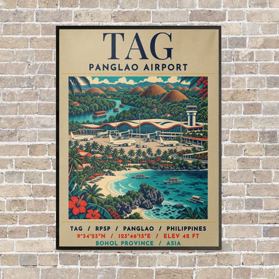 TAG - Poster - Canvas Framed - Beige