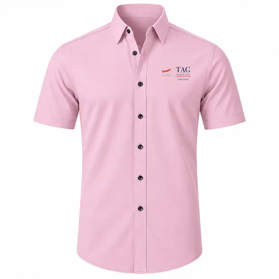 Bohol-Panglao International Airport (TAG) Shirts - Short Sleeve Shirt - Front - Pink