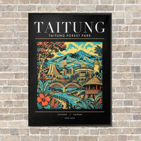 Thumbnail for TAITUNG - Poster - Canvas Framed - Black