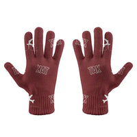 Thumbnail for Takamatsu Airport (TAK) Gloves - Gloves - Full - Pattern - Dark Red