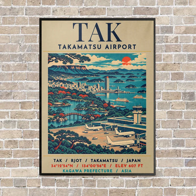 TAK - Poster - Canvas Framed - Beige