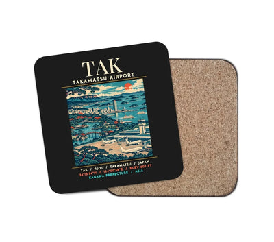TAK - Poster - Coaster - Black