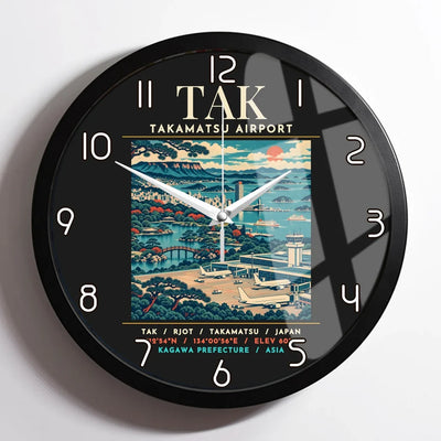 TAK - Poster - Wall Clock Framed - Black
