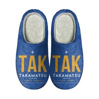 Thumbnail for Takamatsu Airport (TAK) Slippers & Flip Flops - Slippers - Cotton - Code - Same - Blue