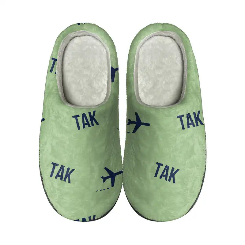 Takamatsu Airport (TAK) Slippers & Flip Flops - Slippers - Cotton - Pattern - Light Green