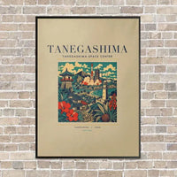 Thumbnail for TANEGASHIMA - Poster - Canvas Framed - Beige