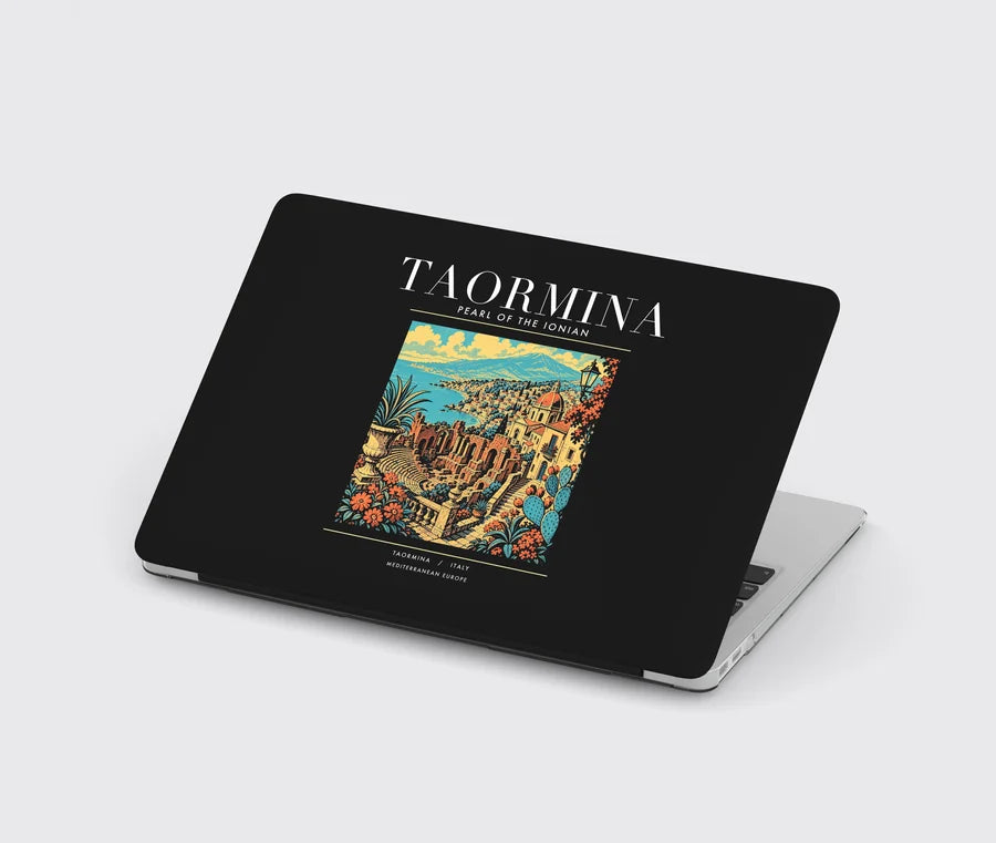 TAORMINA - Poster - MacBook Case - Black