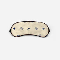 Thumbnail for Taranto-Grottaglie Airport (TAR) Sleep Masks - Sleep Mask - Pattern - Beige