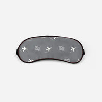 Thumbnail for Taranto-Grottaglie Airport (TAR) Sleep Masks - Sleep Mask - Pattern - Gray