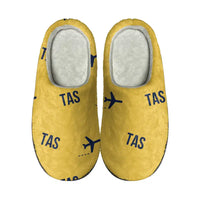 Thumbnail for Islam Karimov Tashkent International Airport (TAS) Slippers & Flip Flops - Slippers - Cotton - Pattern - Yellow