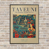 Thumbnail for TAVEUNI - Poster - Canvas Framed - Beige