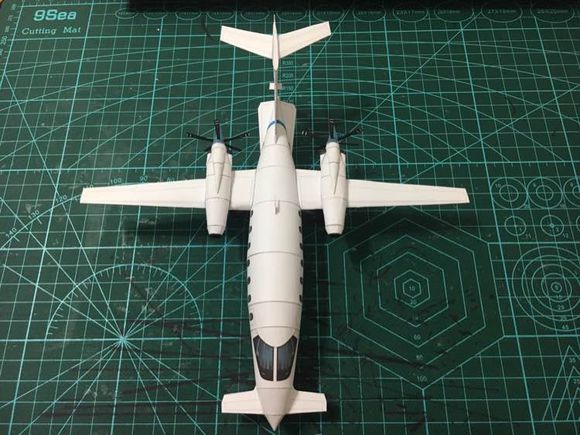 Piaggio Afandi P180 Private Aircraft Papercraft 3D Paper Model Stereo Handmade Drawings