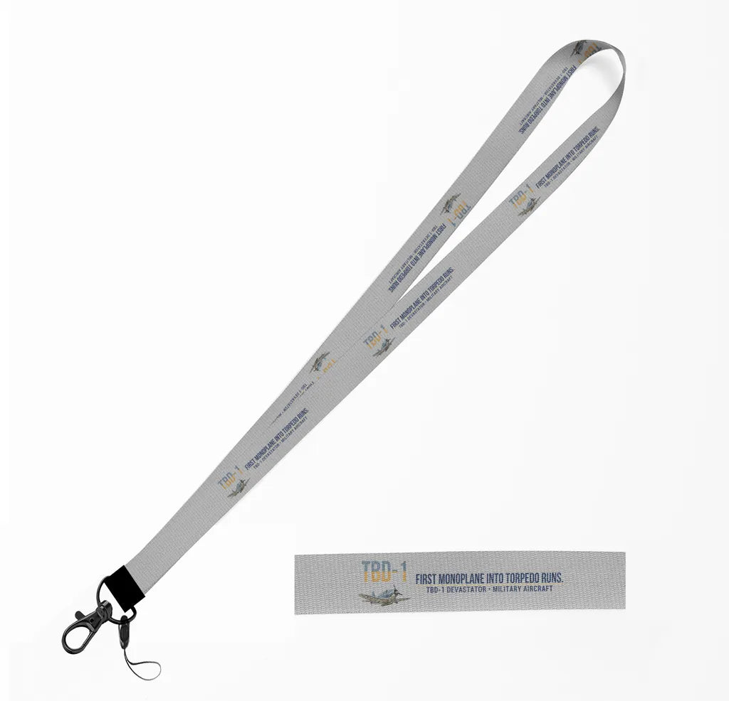 TBD-1 Devastator lanyard - light gray