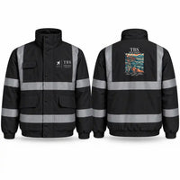 Thumbnail for Tbilisi International Airport (TBS) Reflective Winter Jackets - Poster - Black