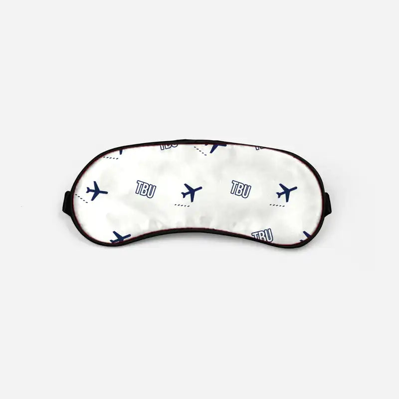 Fuaʻamotu International Airport (TBU) Sleep Masks - Sleep Mask - Pattern - White