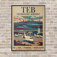 Thumbnail for TEB - Poster - Canvas Framed - Beige