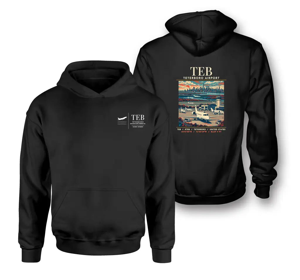 TEB - Poster - Double-Side Hoodie - Black