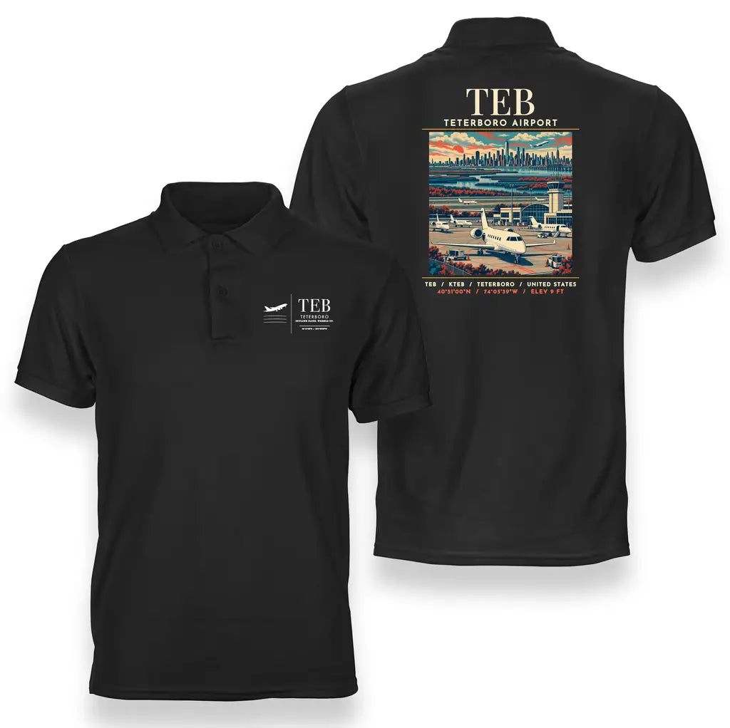 TEB - Poster - Double-Side Polo - Black