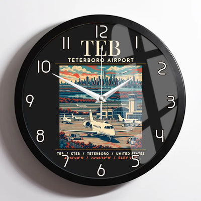 TEB - Poster - Wall Clock Framed - Black