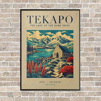Thumbnail for TEKAPO - Poster - Canvas Framed - Beige