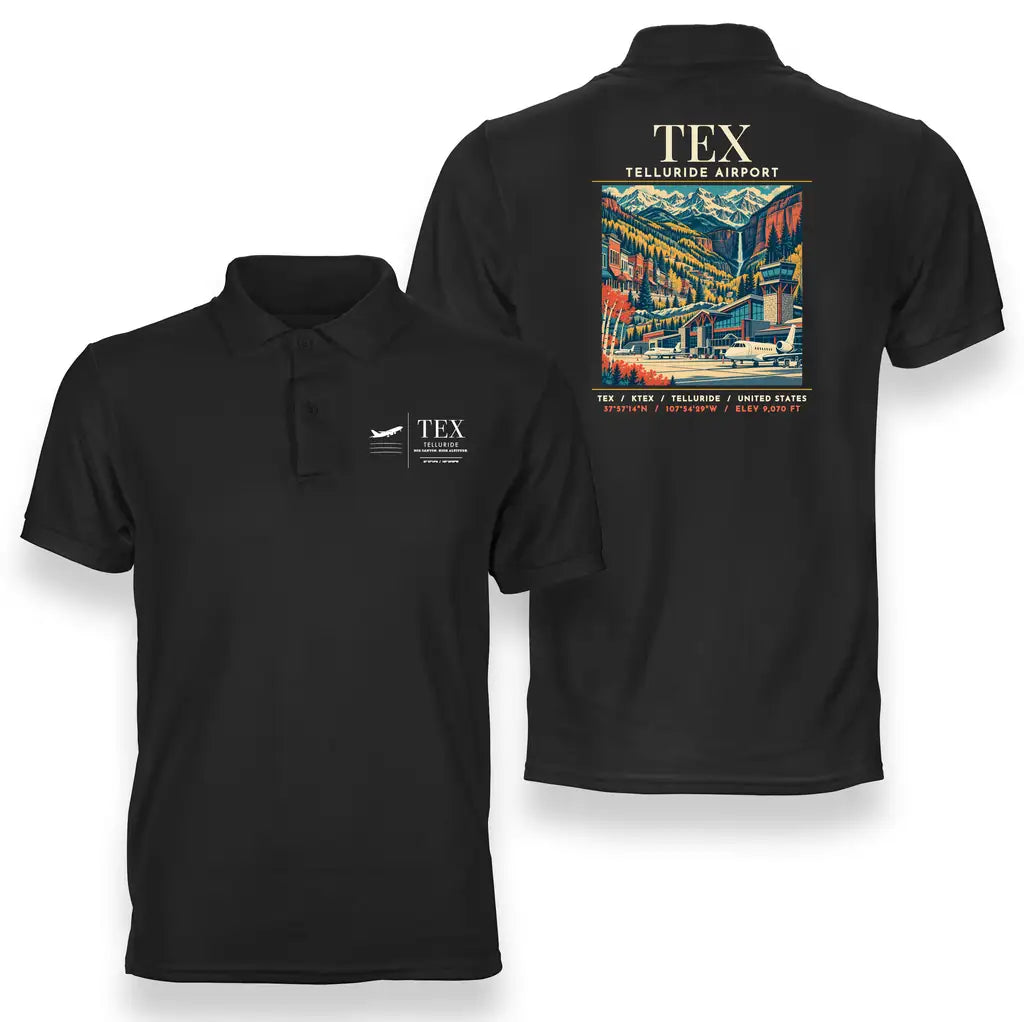 TEX - Poster - Double-Side Polo - Black
