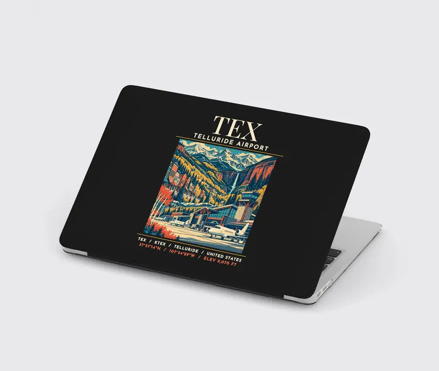 TEX - Poster - MacBook Case - Black