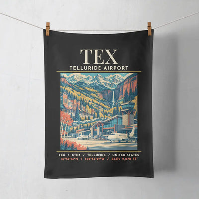 TEX - Poster - Towel - Black