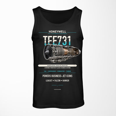 TFE731 design on black tank top