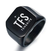 Thumbnail for Tenerife South Airport (TFS) Rings - Ring - Black